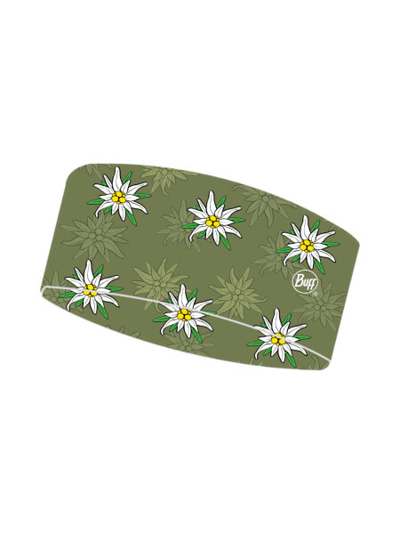 BUFF Coolnet Uv® Wide Headband Edelweiss Stirnband solid bark | O/S