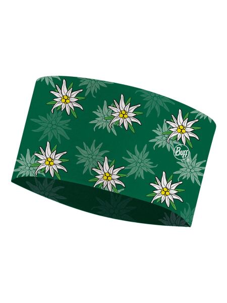 BUFF Coolnet Uv Wide Headband Buff Edelweiss Green Stirnband campast green | O/S