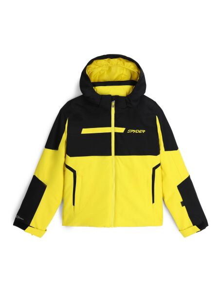 SPYDER Challenger Jungen Skijacke mit abnehmbarer Kapuze acid yellow | 128/8J