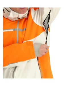 SPYDER Titan Herren Skijacke mit abnehmbarer Kapuze orange shock Gr. XL