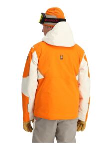 SPYDER Titan Herren Skijacke mit abnehmbarer Kapuze orange shock Gr. XL