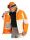 SPYDER Titan Herren Skijacke mit abnehmbarer Kapuze orange shock Gr. XL