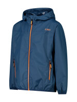 CMP KID JACKET RAIN FIX HOOD bluesteel | 116