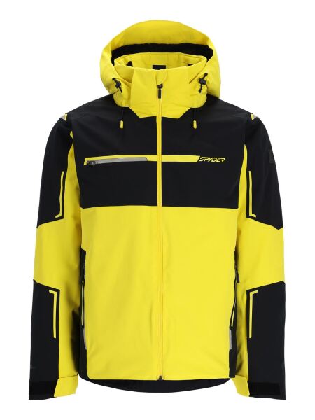 SPYDER Titan Herren Skijacke mit abnehmbarer Kapuze acid yellow | L