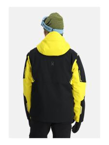 SPYDER Titan Herren Skijacke mit abnehmbarer Kapuze acid yellow | L