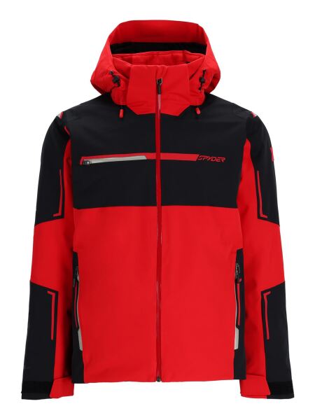 SPYDER Titan Herren Skijacke mit abnehmbarer Kapuze spyder red | M