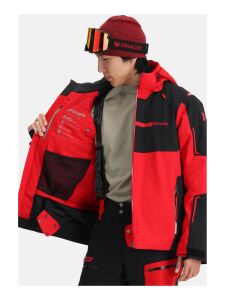 SPYDER Titan Herren Skijacke mit abnehmbarer Kapuze spyder red | M