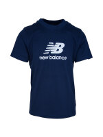 NEW BALANCE Stacked Logo T-Shirt Herren nb navy