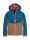 TROLLKIDS Kristiansand Kinder Softshell Jacke mit Kapuze atlantic blue/glow orange/dark navy Gr. 116