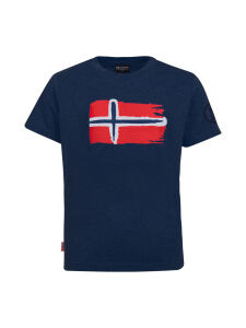 TROLLKIDS Oslo T Kinder T-Shirt navy/light blue