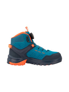 TROLLKIDS Gjende Hiker Mid Kinder Trekking Schuhe atlantic blue/glow orange/dark navy EU 31