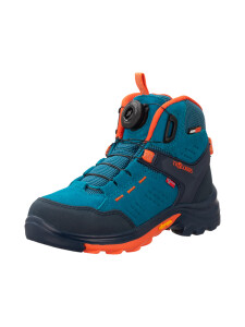 TROLLKIDS Gjende Hiker Mid Kinder Trekking Schuhe atlantic blue/glow orange/dark navy EU 31