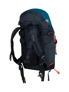 TROLLKIDS Fjell Trekker 15 Wanderrucksack atlantic blue/glow orange/dark navy Gr. 15L