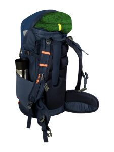 TROLLKIDS Fjell Trekker 22 Wanderrucksack mit herausnehmbarem Sitzkissen navy/light blue Gr. 22L