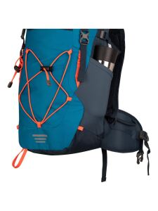 TROLLKIDS Fjell Trekker 22 Wanderrucksack mit herausnehmbarem Sitzkissen atlantic blue/glow orange/dark navy Gr. 22L