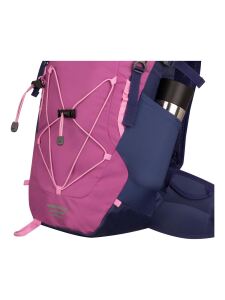 TROLLKIDS Fjell Trekker 22 Wanderrucksack mit herausnehmbarem Sitzkissen mallow pink/violet blue/wild rose Gr. 22L