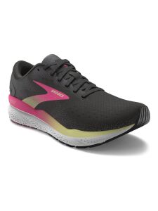 BROOKS Ghost 16 Damen breit Black/Pink/Yellow | EU 39