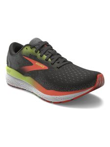 BROOKS Ghost 16 Herren breit Black/Mandarin Red/Green | EU 43