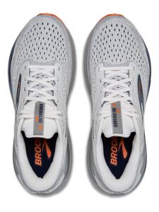 BROOKS Adrenaline GTS 24 Herren Laufschuhe Medium White/Peacoat/Alloy | EU 42