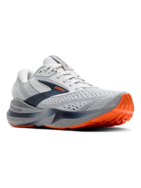 BROOKS Adrenaline GTS 24 Herren Laufschuhe Medium White/Peacoat/Alloy EU 45,5