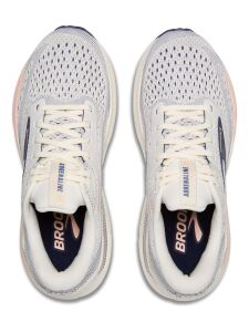 BROOKS Adrenaline GTS 24 Damen breit Grey/Blue Ribbon/Peach | EU 39