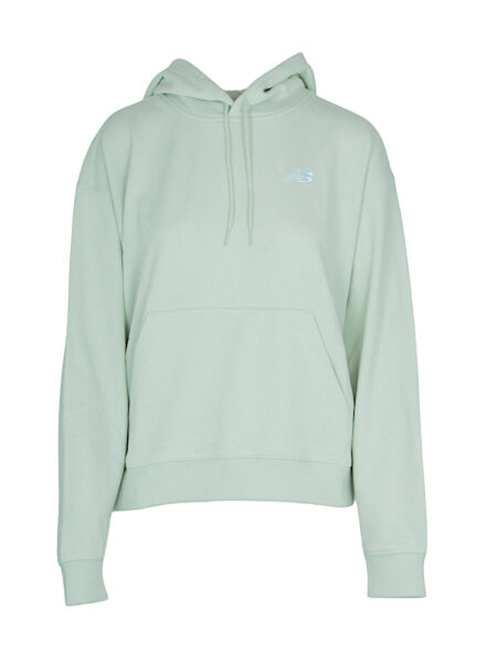 NEW BALANCE Sport Essentials French Terry Small Logo Hoodie Damen natural mint | L