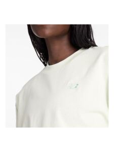 NEW BALANCE Logo Oversized Jersey Damen T-Shirt natural mint | L