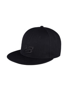 NEW BALANCE 6 Panel Flat Brim Cap black