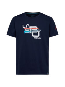 LA SPORTIVA Stripe Cube Herren T-Shirt deep sea