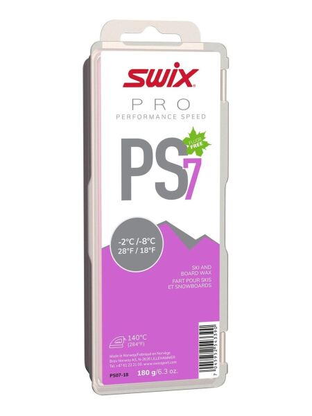 SWIX PS7 Violet, -2°C/-8°C, 180g Skiwachs violet | O/S