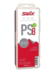 SWIX PS8 Red, -4°C/+4°C, 180g Skiwachs rot