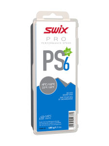 SWIX PS6 Blue, -6°C/-12°C, 180g Skiwachs blau