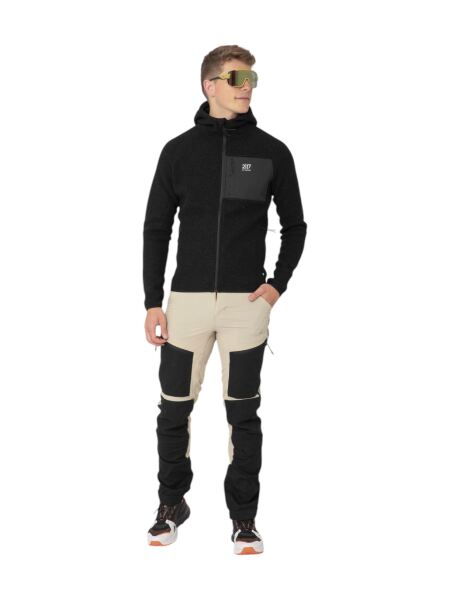 2117 OF SWEDEN Skord Pile Herren Woll Fleece Hoodie Black L
