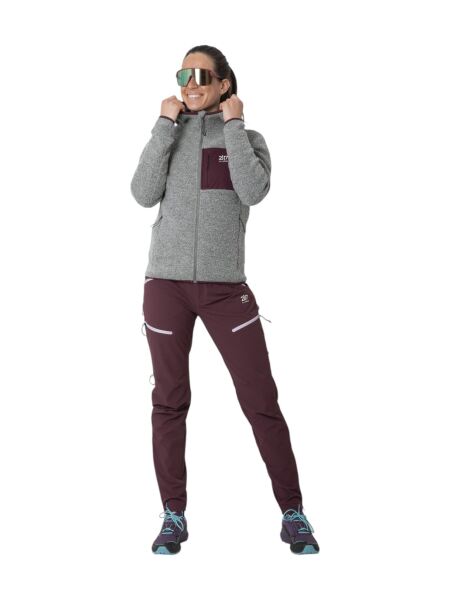 2117 OF SWEDEN Skord Pile Damen Woll Fleece Hoodie Grey L