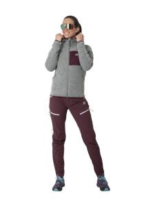 2117 OF SWEDEN Skord Pile Damen Woll Fleece Hoodie Grey L