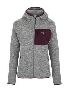 2117 OF SWEDEN Skord Pile Damen Woll Fleece Hoodie Grey L