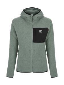 2117 OF SWEDEN Skord Pile Damen Woll Fleece Hoodie vintage green L