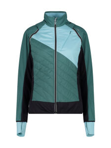 CMP Damen Hybrid Jacke mit abnehmbaren Ärmeln AGAVE