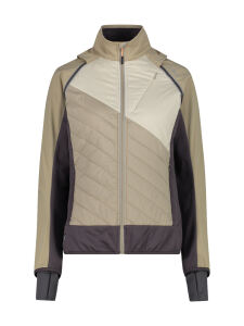 CMP Damen Hybrid Jacke mit abnehmbaren Ärmeln Sabbia