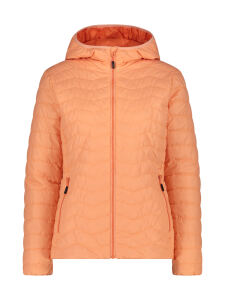 CMP Wattierte Damen Stepp Jacke mit Kapuze Salmone