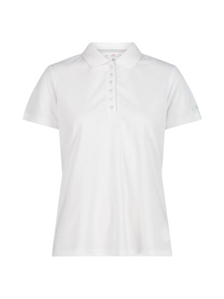 CMP Damen Pique Polo Shirt Bianco-Ghiaccio 36