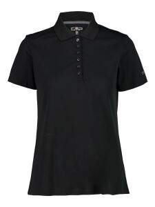 CMP Damen Pique Polo Shirt Nero-Graffite