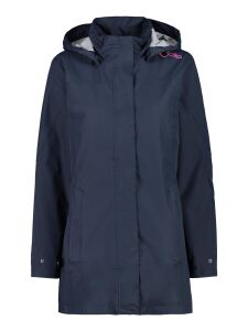 CMP Snaps Damen Regenjacke mit Kapuze Black Blue