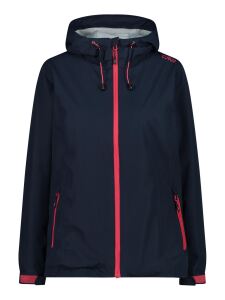CMP Damen Regenjacke aus Ripstop mit Kapuze Black Blue