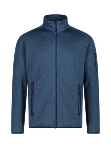 CMP Herren Knit Tech Fleece Jacke mit Mesh Ocean-B. Blue