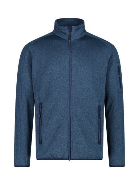 CMP Herren Knit Tech Fleece Jacke mit Mesh Ocean-B. Blue Gr. 48