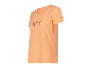 CMP Mädchen T-Shirt aus Piqué mit Print Salmone Gr. 116