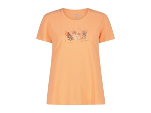 CMP Mädchen T-Shirt aus Piqué mit Print Salmone Gr. 116