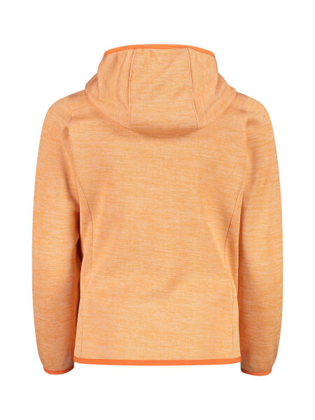 CMP Kinder Outdoor Jacke aus Knit Tech mit Kapuze Salmone Melange Gr. 140