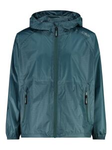 CMP KID JACKET RAIN FIX HOOD LICHEN